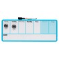 Planificador semanal nobo magnetico color azul 140x360 mm