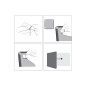 Planificador semanal nobo magnetico + tablero corcho horizontal con marco de aluminio 585x190 mm