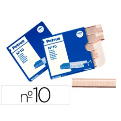 20 Unidades - Grapas petrus n 10 galvanizada caja de 1000 unidades