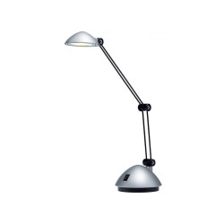 Lampara de escritorio archivo 2000 led 3w 200lm brazo articulado luz calida plata metalizado