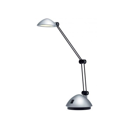 Lampara de escritorio archivo 2000 led 3w 200lm brazo articulado luz calida plata metalizado