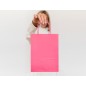 25 Unidades - Bolsa papel q-connect celulosa rosa xs con asa retorcida 180x240x80 mm 25 Unidades - Bolsa papel q-connect celulosa rosa xs con asa retorcida 180x240x80 mm