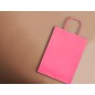 25 Unidades - Bolsa papel q-connect celulosa rosa xs con asa retorcida 180x240x80 mm 25 Unidades - Bolsa papel q-connect celulosa rosa xs con asa retorcida 180x240x80 mm