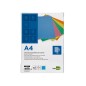 Tapa encuadernacion liderpapel carton a4 0,9mm azul fluor paquete de 50 unidades