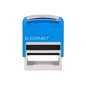Sello entintado automatico q-connect contabilizado almohadilla 14x38 mm color azul