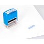 Sello entintado automatico q-connect contabilizado almohadilla 14x38 mm color azul