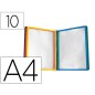 Portacatalogo de pared plastico liderpapel con 10 fundas din a4 colores surtidos Portacatalogo de pared plastico liderpapel con 10 fundas din a4 colores surtidos