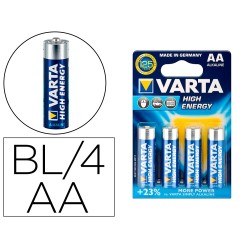 Pila varta alcalina longlife power aa tipo lr-06 blister de 4 unidades