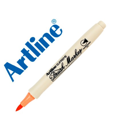 12 Unidades - Rotulador artline supreme brush epfs pintura base de agua punta tipo pincel trazo fino ocre