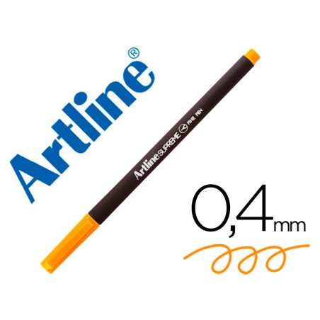 12 Unidades - Rotulador artline supreme epfs200 fine liner punta de fibra amarillo 0,4 mm