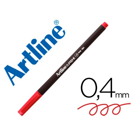 12 Unidades - Rotulador artline supreme epfs200 fine liner punta de fibra rojo 0,4 mm