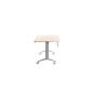 Mesa de oficina rocada 160x80cm con tablero abatible 90 acabado fd01 gris/haya