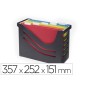 Soporte para carpetas colgantes djois plastico 100% reciclado color negro 357 x 252 x 151 mm Soporte para carpetas colgantes djois plastico 100% reciclado color negro 357 x 252 x 151 mm
