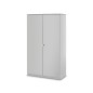 Armario metalico iorder mm2000 con 2 puertas batientes y 4 estantes 198x95x45 cm