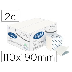 Papel higienico ofyhostel bulkysoft gofrado 2 capas engarzado 110x190 mm