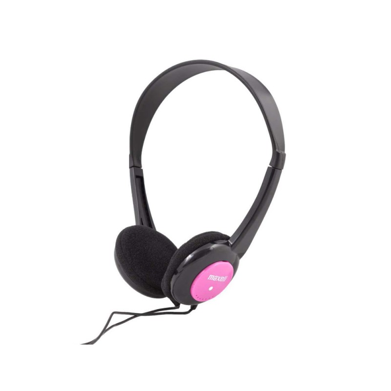 Auriculares maxell infantil diadema jack 3,5 mm longitud cabel 1,2 m color rosa Auriculares maxell infantil diadema jack 3,5 mm longitud cabel 1,2 m color rosa