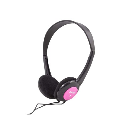Auriculares maxell infantil diadema jack 3,5 mm longitud cabel 1,2 m color rosa
