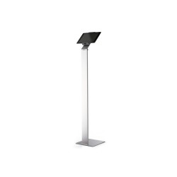 Atril de suelo durable holder aluminio para tablet de 7" a 13" color metal plateado 270x1215x270 mm