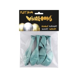 Globo 100% latex biodegradable verde esmeralda blister de 6 unidades