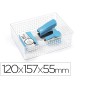 Organizador de sobremesa plasticforte transparente n 2 120x157x55 mm Organizador de sobremesa plasticforte transparente n 2 120x157x55 mm