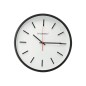 Reloj q-connect de pared de plastico redondo 34,4 cm movimiento silencioso color negro
