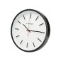 Reloj q-connect de pared de plastico redondo 34,4 cm movimiento silencioso color negro