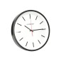 Reloj q-connect de pared de plastico redondo 34,4 cm movimiento silencioso color negro