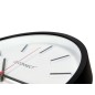 Reloj q-connect de pared de plastico redondo 34,4 cm movimiento silencioso color negro