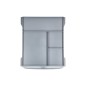 Fichero cajones de sobremesa q-connect bandeja organizadora superior 6 cajones color gris opaco