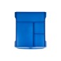 Fichero cajones de sobremesa q-connect bandeja organizadora superior 6 cajones color azul opaco Fichero cajones de sobremesa q-connect bandeja organizadora superior 6 cajones color azul opaco