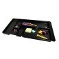 Bandeja organizadora q-connect de cajones color negro 364x225x21 mm Bandeja organizadora q-connect de cajones color negro 364x225x21 mm