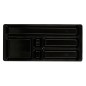 Bandeja organizadora q-connect de cajones color negro 344x160x33 mm Bandeja organizadora q-connect de cajones color negro 344x160x33 mm