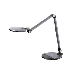 Lampara de escritorio q-connect led 9w 600 lm tactil 3 niveles color cabeza brazo orientable inalambrica negro