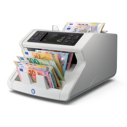 Contador totalizador de billetes safescan 2265 cuenta euro libra mezclados verifica uv/mg/color/tamaño y espesor