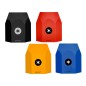 Cubilete portalapices antartik azul mostaza negro y rojo opaco silicona hexagonal 95x85x75 mm Cubilete portalapices antartik azul mostaza negro y rojo opaco silicona hexagonal 95x85x75 mm