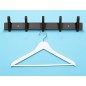 Perchero liderpapel pared metalico 5 colgadores color negro 430x88x55 mm