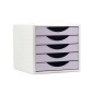 Fichero cajones de sobremesa archivo 2000 5 cajones color lavanda pastel 270x340x260 mm Fichero cajones de sobremesa archivo 2000 5 cajones color lavanda pastel 270x340x260 mm