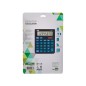 Calculadora liderpapel sobremesa xf17 8 digitos solar y pilas color azul 127x105x24 mm