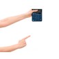 Calculadora liderpapel sobremesa xf17 8 digitos solar y pilas color azul 127x105x24 mm