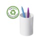 Cubilete portalapices archivo 2000 blanco pastel opaco plastico 100% reciclado diametro 75 mm alto 105 mm