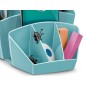 Organizador de sobremesa cep riviera plastico 8 departamentos color verde agua 143x158x93 mm Organizador de sobremesa cep riviera plastico 8 departamentos color verde agua 143x158x93 mm