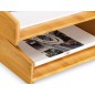 Bandeja sobremesa cep silva bambu lote de 2 unidades 340x252x75 mm