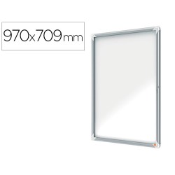 Vitrina de anuncios nobo premium plus magnetica de exterior 9 x din a4 1000x752x45 mm
