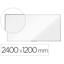Pizarra blanca nobo premium plus melamina 240x120 cm