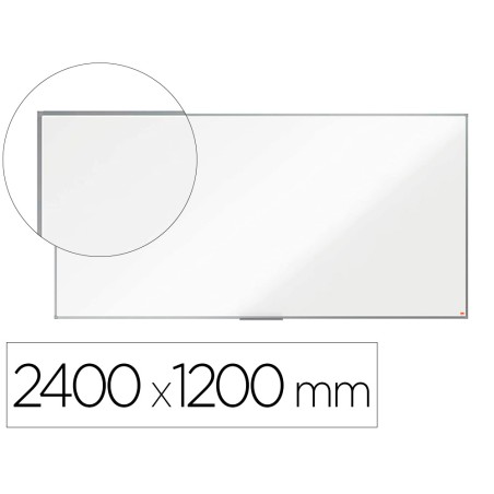 Pizarra blanca nobo premium plus melamina 240x120 cm