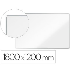 Pizarra blanca nobo premium plus melamina 1800x1200 mm