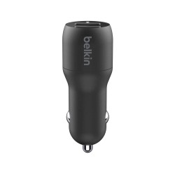 Cargador para coche belkin ccb001btbk doble usb-a 24w 12w x2 color negro