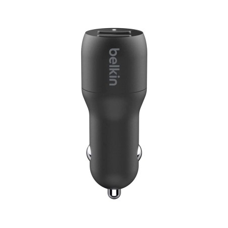 Cargador para coche belkin ccb001btbk doble usb-a 24w 12w x2 color negro