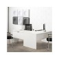 Mesa de oficina rocada work 2003ab02 gris/gris 180x80 cm