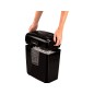 Destructora de documentos fellowes lx-25m capacidad 6h p4 destruye grapas clips y tarjeta papelera 11,5 l